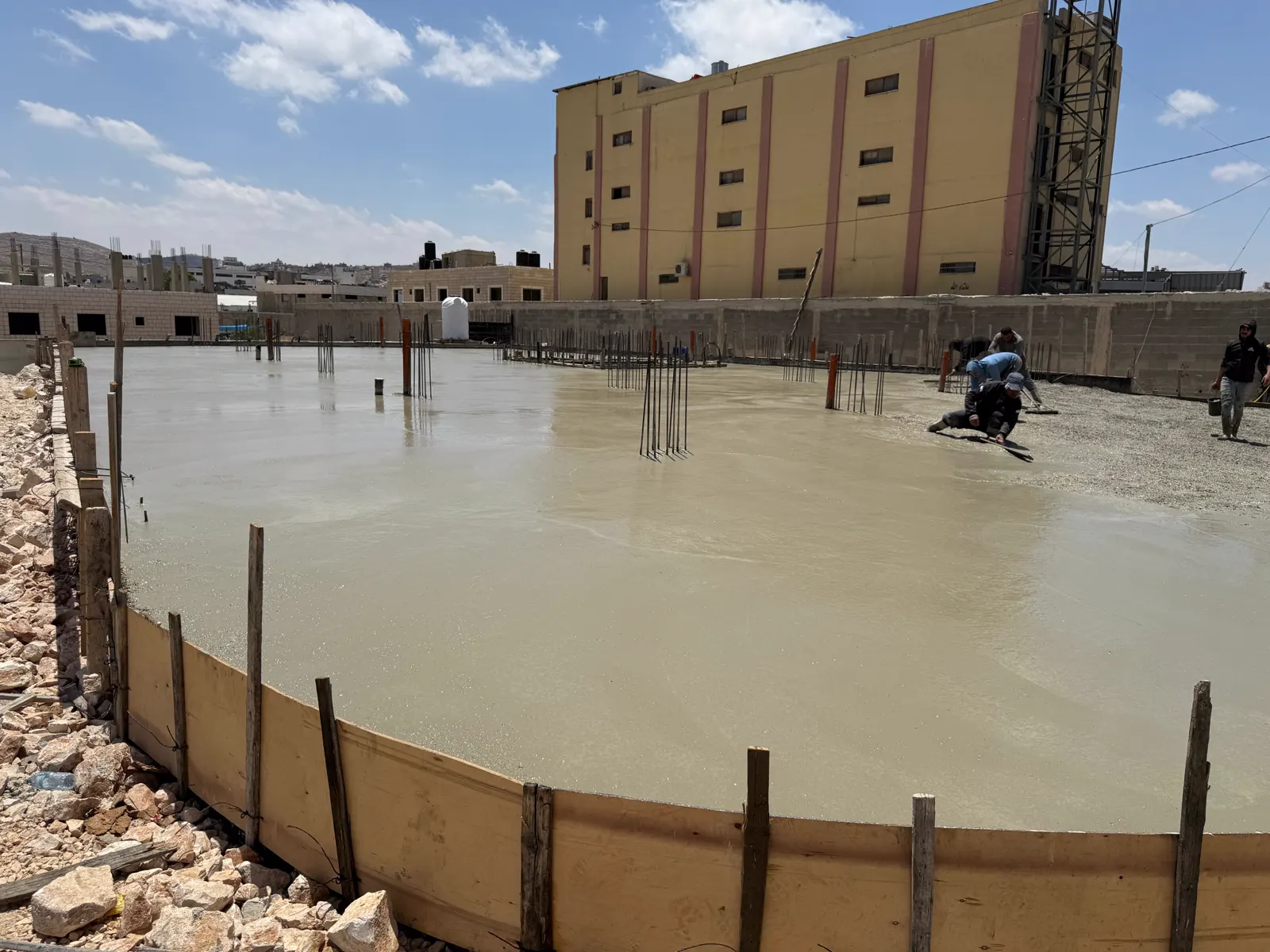 صب خرسانة سقف باستخدام Rebar Free